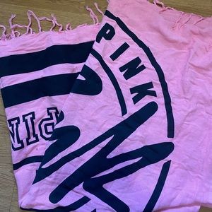 Pink beach blanket